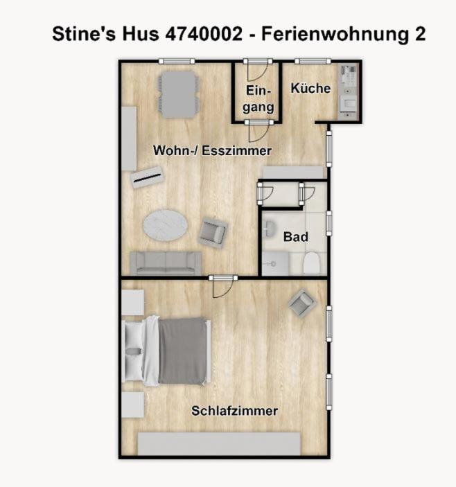 Stine'S Hus Ferienwohnung 2 ボルクム エクステリア 写真
